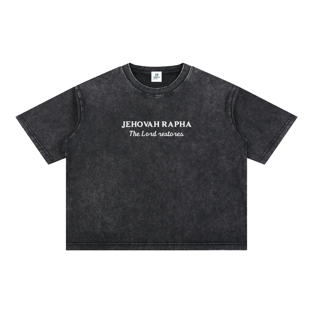 Jehovah Rapha embroidered Boxy Cotton T-Shirt