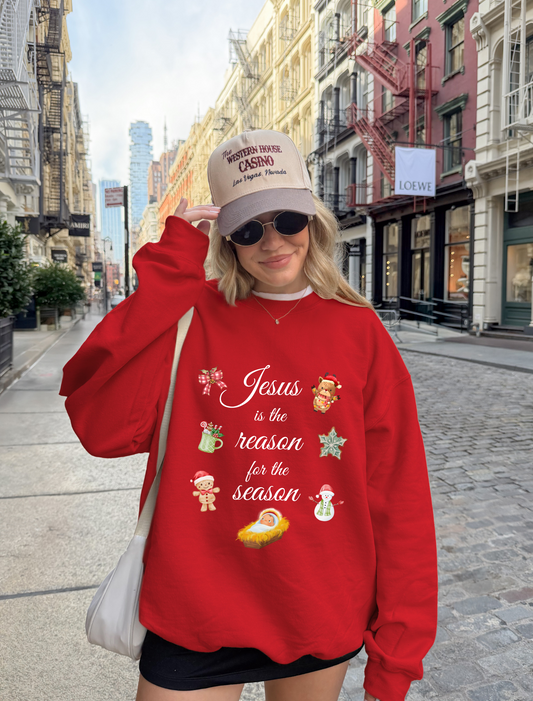 christmascollection Jesus is the reason sweater australian christian clothing bible nativity