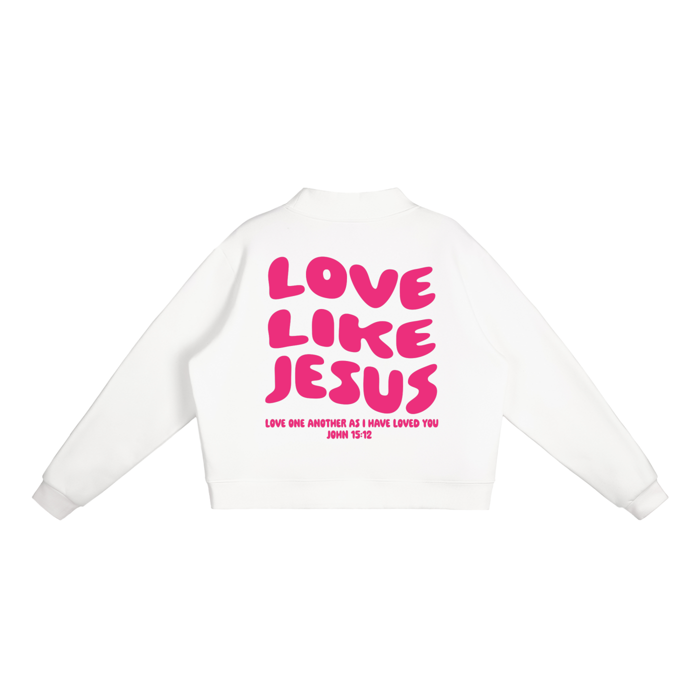 Love Like Jesus Mock-Neck Crew Sweater