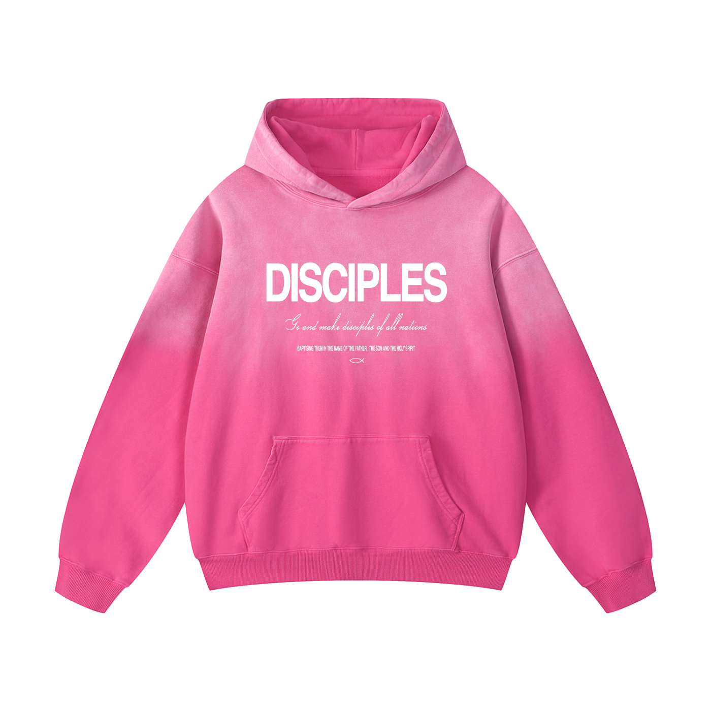disciples sunfade hoodie 100% cotton australian christian clothing bible verse hoodie