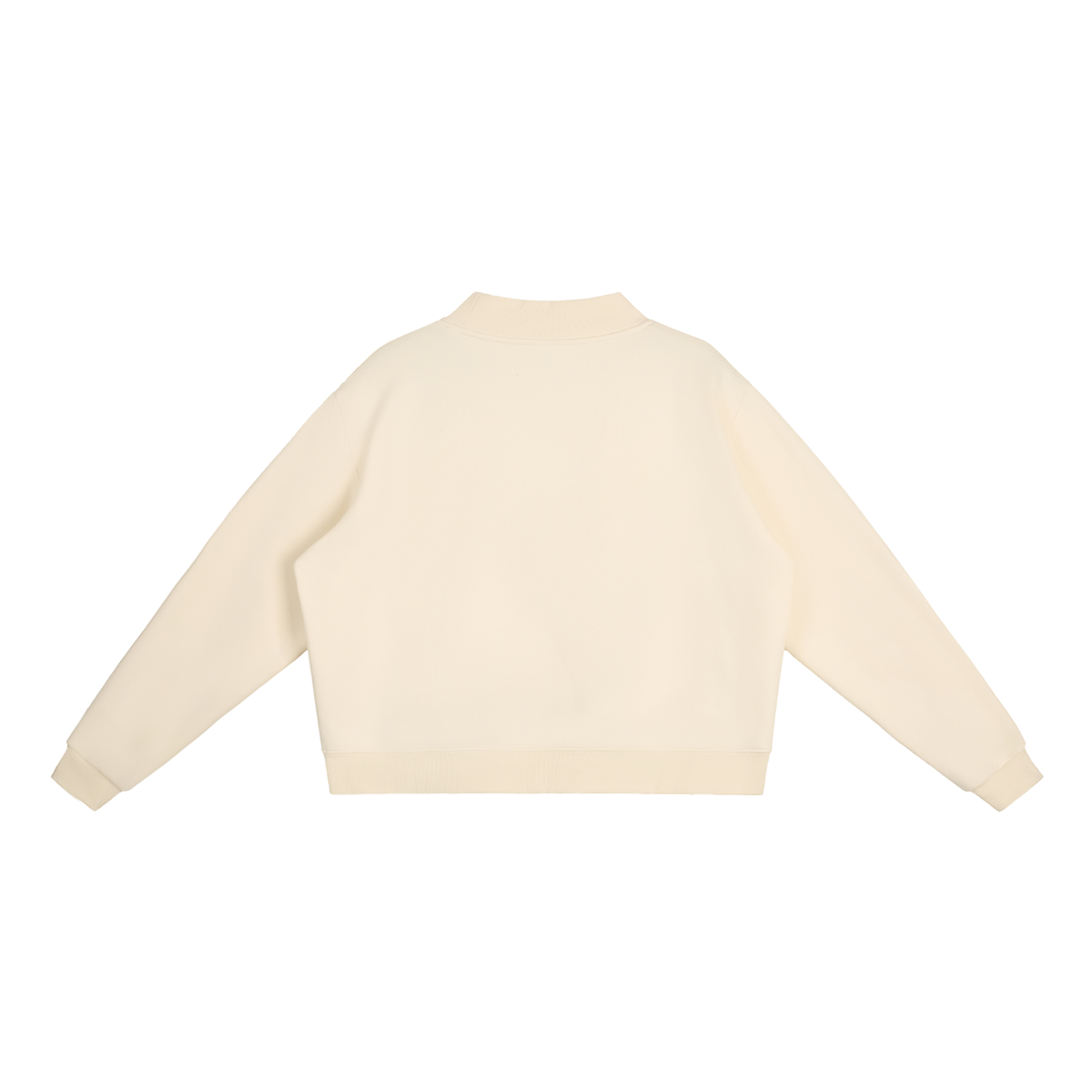 Saved by Grace embroidered Mock-Neck Crew sweater