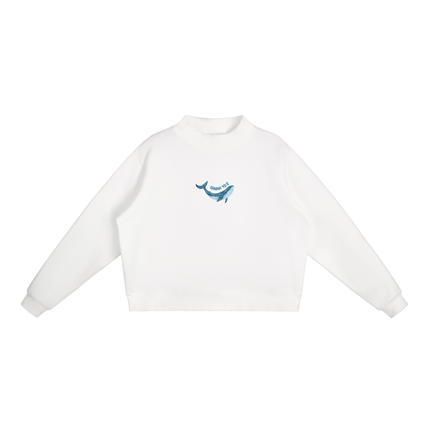 Isaiah 43:2 Mock-Neck Crew Sweatshirt