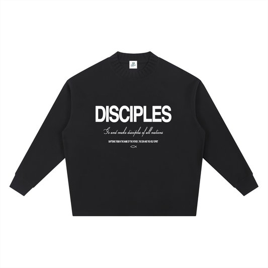 Disciples Knitted Neck Oversize Sweatshirt