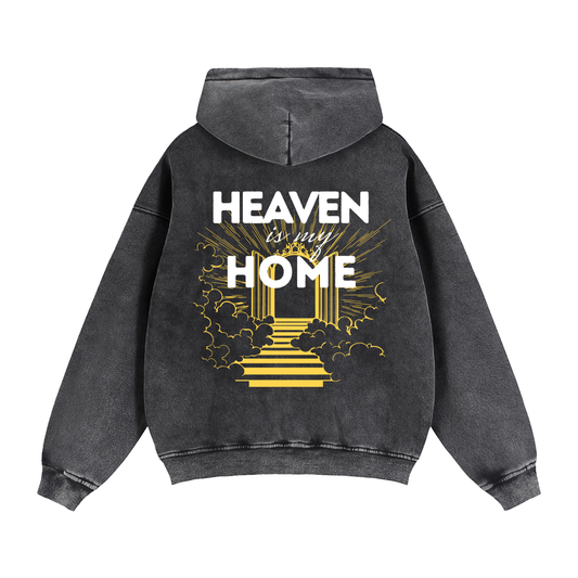 heaven is my home zip jacket Oversize Hoodie Faith-Based Streetwear | In His Hands Clothing Co australian christian clothing