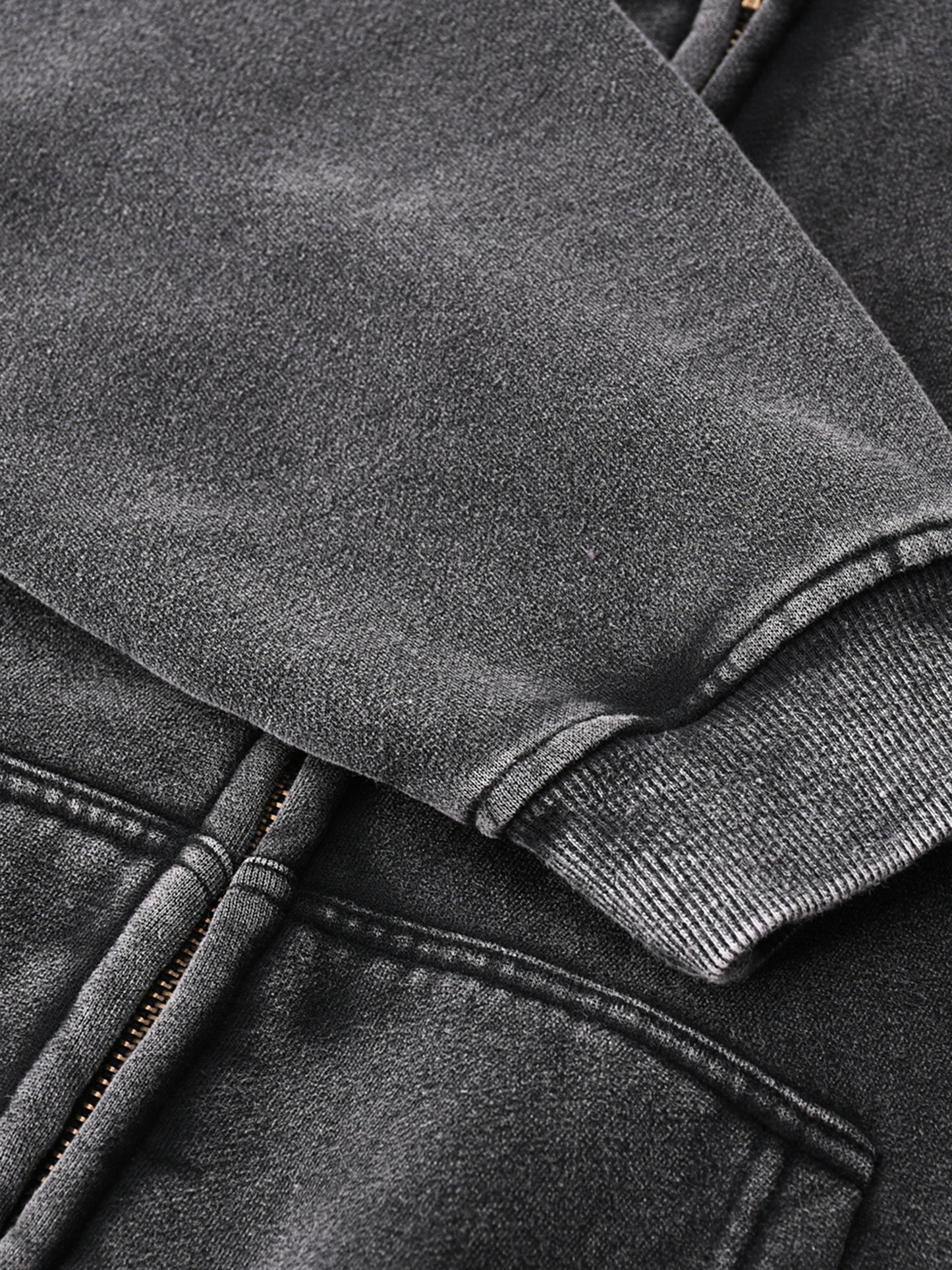Heaven Is My Home Zip-Through Boxy Fleece Hoodie