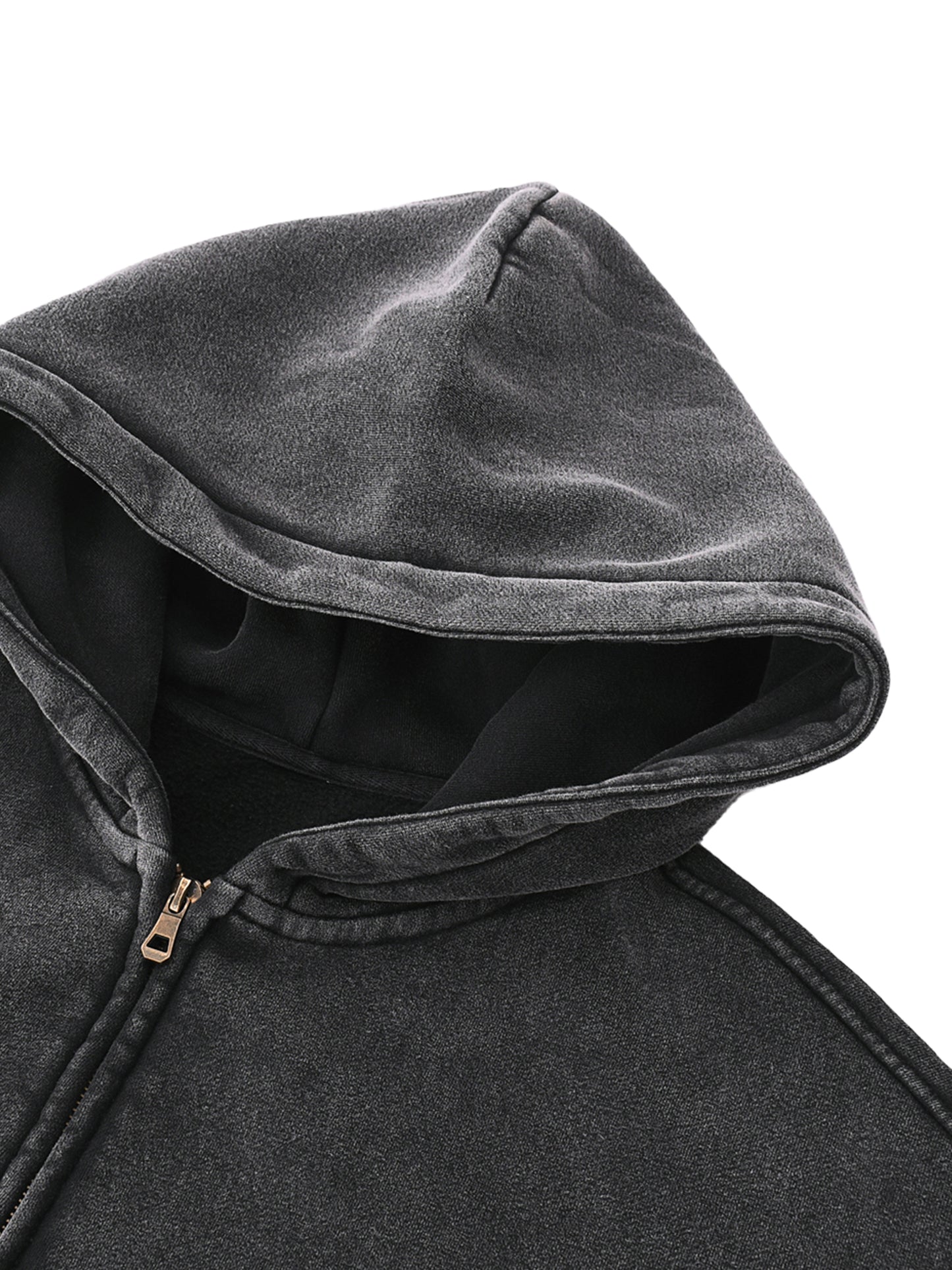 Heaven Is My Home Zip-Through Boxy Fleece Hoodie