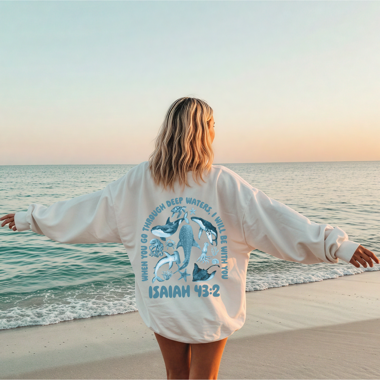 isaiah 43:2 jumper australian christian clothing bible verse