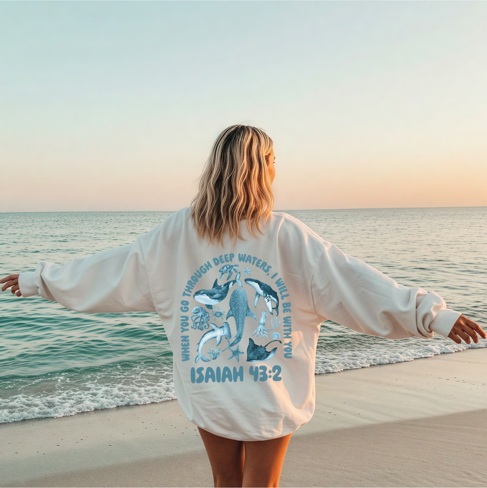 isaiah 43:2 jumper australian christian clothing bible verse