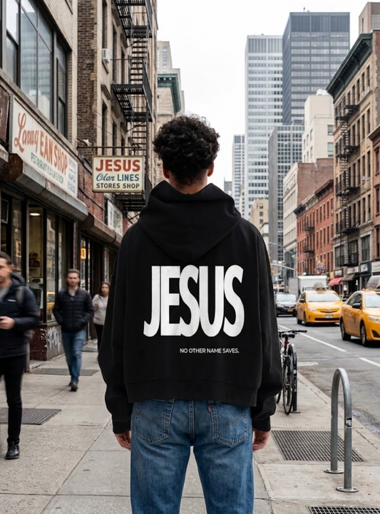 jesus no other name saves hoodie australian christian clothing