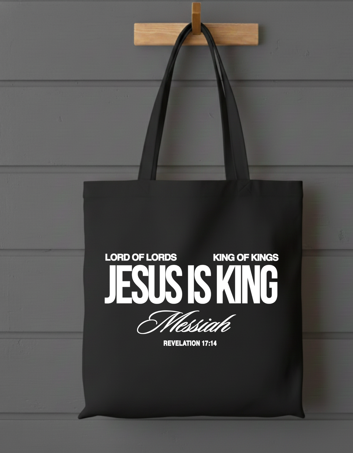 JESUS IS KING TOTE