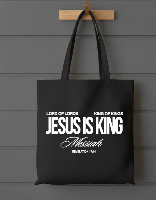 JESUS IS KING TOTE