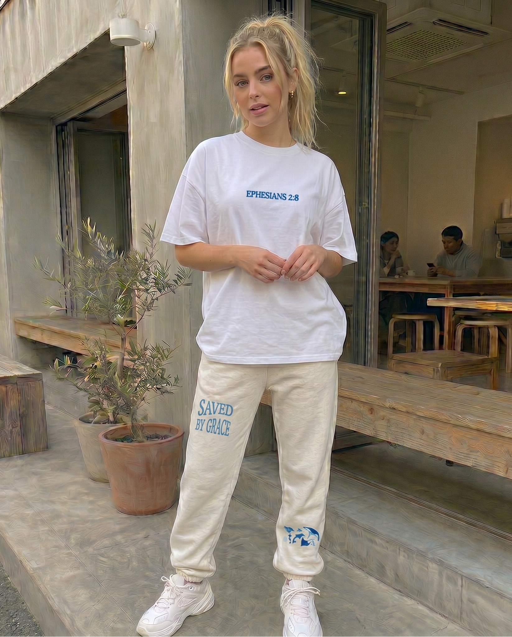 saved by grace christian sweatpants