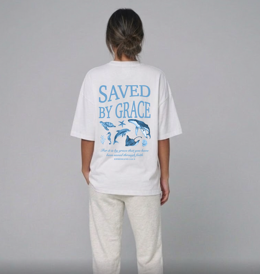 saved by grace dolphin shirt australian christian clothing