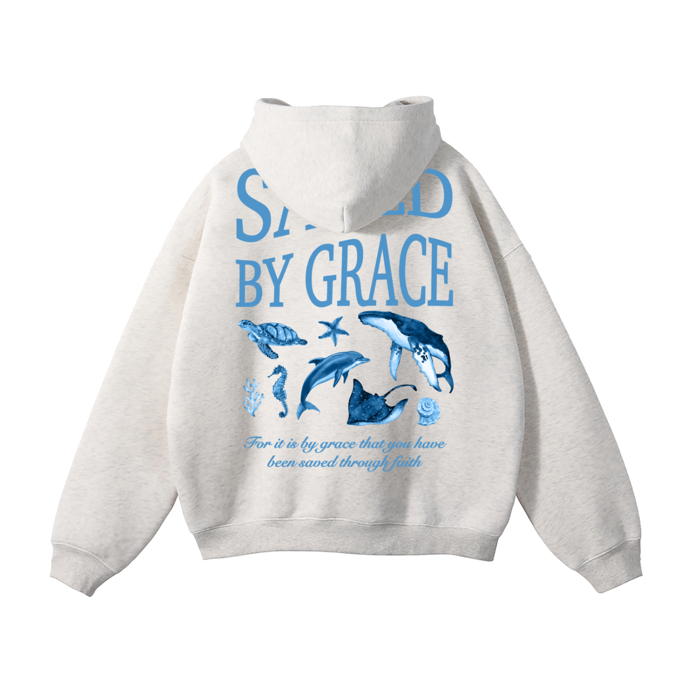 saved by grace ocean animals_oversized_Oversize_Hoodie_Faith-Based_Streetwear_In_His_Hands_Clothing_Co_australian_christian_clothing_bible_verse_bible_verse esther 44 oversized hoodie